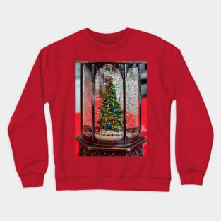 Christmas Tree in bottle with Glitter Crewneck Sweatshirt